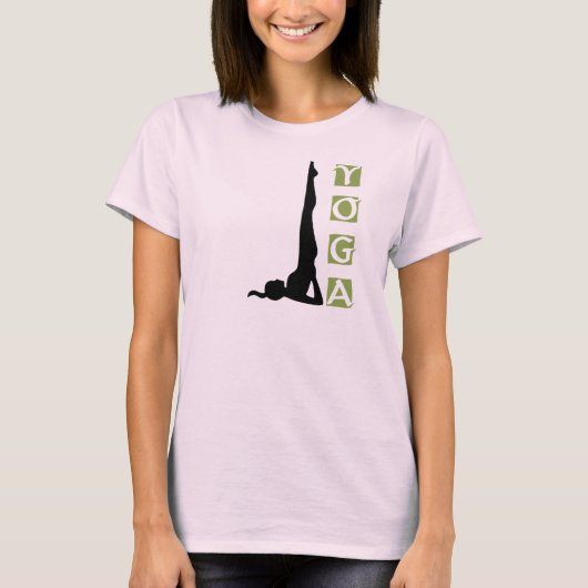 Inversie Yoga Pose T-Shirt (Voorkant)