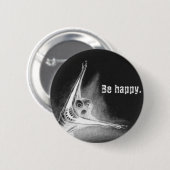 Invert Grinsen Ronde Button 5,7 Cm (Voorkant /achterkant)