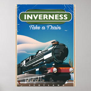 inverte scotland locomotief poster