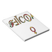 Inverted "OFFICIËLE" Vrouw Symbool Art Print Notitieblok (Schuin)