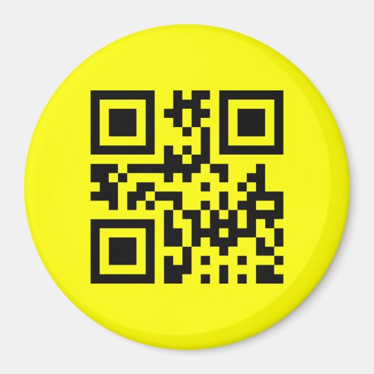 Inverteerde ☻ Happy Face — QR-code Magneet (Voorkant)
