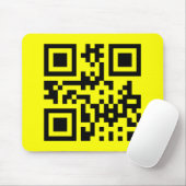 Inverteerde ☻ Happy Face — QR-code Muismat (Met muis)
