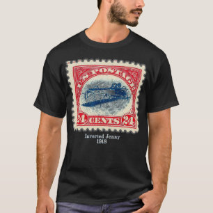 Inverteerde Jenny bovenaan Jenny Postage Stamp T-shirt