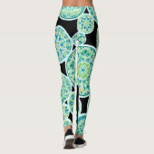 Inverteerde Zee Tone Mandalas Leggings (Achterkant)