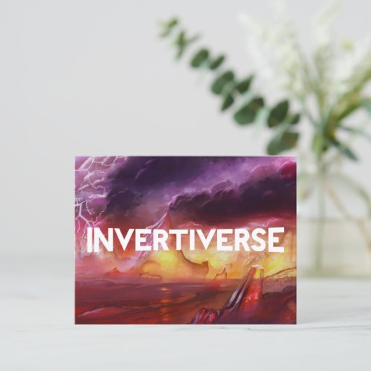Invertiverse - Briefkaart (Staand voorkant)