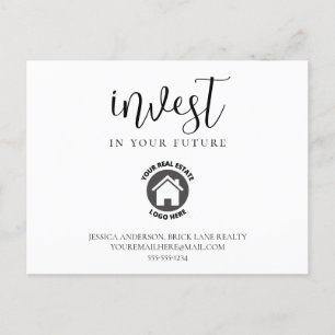 Investeer in je toekomstige onroerend-goedlandbouw briefkaart