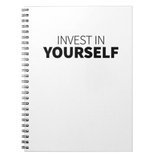 Investeer in jezelf Quote Art Investing Stimuleer  Notitieboek