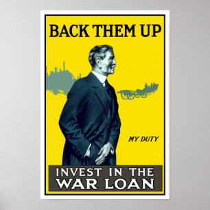 Investeer in oorlogslening - WWI Poster