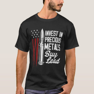 Investeer in Precious Metals Pistool Rights Bullet T-shirt