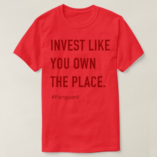Investeer net als jij in de plaats Vanguard Fangua T-shirt (Design voorkant)