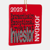 Investeerder Extraordinaire CUSTOM Keramisch Ornament (Rechts)