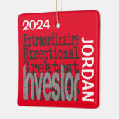 Investeerder Extraordinaire CUSTOM Keramisch Ornament (Links)