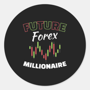 Investeerder Future Forex Millionaire Ronde Sticker