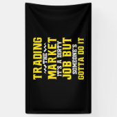 Investeerder handelde de markt spandoek (Verticaal)