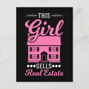 Investeerder in onroerend goed agent briefkaart