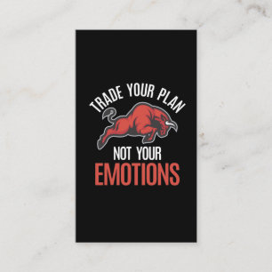 Investeerder op de beursmarkt Bull Day Trading Visitekaartje