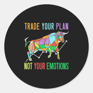 Investeerder ruilt uw plan ronde sticker