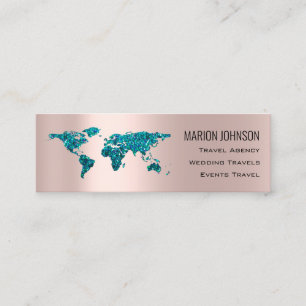Investeren Financiële Reiziging Blog Wereldkaart  Mini Visitekaartje