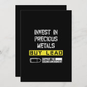 investeren in edele metalen kopen loodsteun voor d feestdagenkaart (Voorkant / Achterkant)