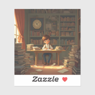 Investeren In Mezelf - Vierkante Vinyl Sticker