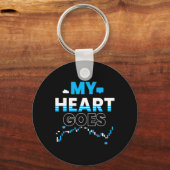 Investor My Heart Goes Chart Sleutelhanger (Voorkant)