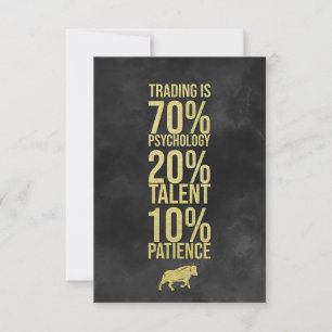 Investor Trading Talent Patience Bedankkaart