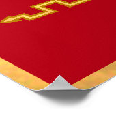 Invictus Engraved Gold poster (Hoek)