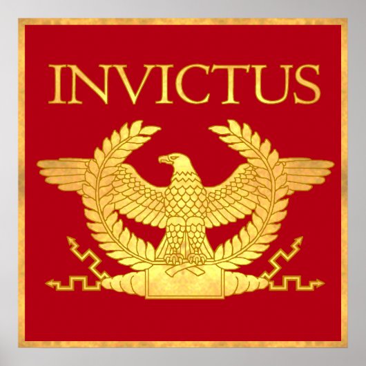 Invictus Engraved Gold poster (Voorkant)