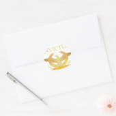 Invictus Golden Eagle logo Ronde Sticker (Envelop)