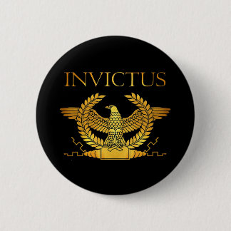invictus golden logo ronde button 5,7 cm