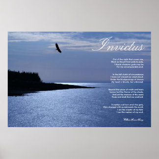Invictus ~ Inspirerend gedicht ~ Canvas Poster