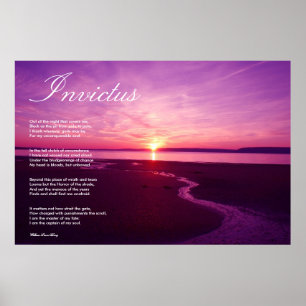 Invictus ~ Inspirerend gedicht Poster