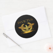 Invictus logo ronde sticker (Envelop)