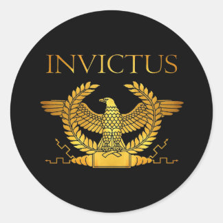 Invictus logo ronde sticker