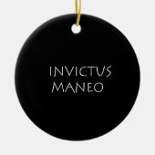 Invictus maneo keramisch ornament (Voorkant)