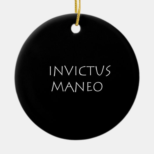 Invictus maneo keramisch ornament (Voorkant)