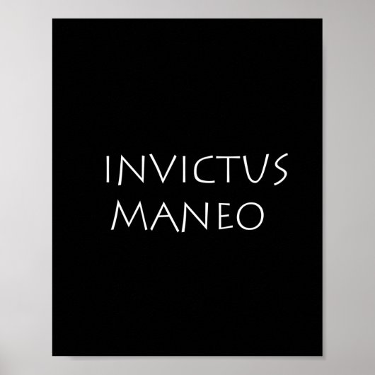 Invictus maneo poster (Voorkant)