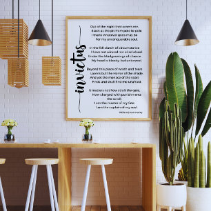 Invictus Poem van William Ernest Henley Poster