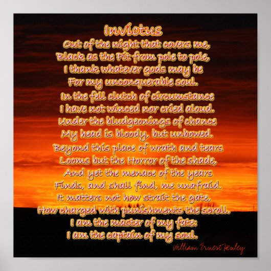 Invictus Poster (Voorkant)