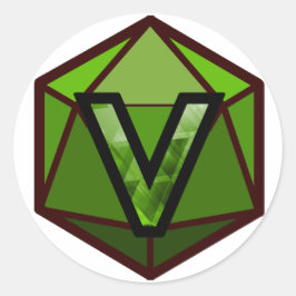 INVICTUS Stream "GREEN TEAM"-Logo Ronde Sticker