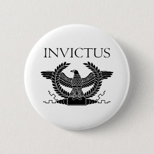 Invictus Zwart Eagle Ronde Button 5,7 Cm