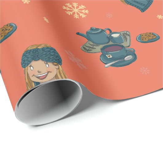 Invierno acogedor con té caliente y pastas cadeaupapier (Rol Hoek)