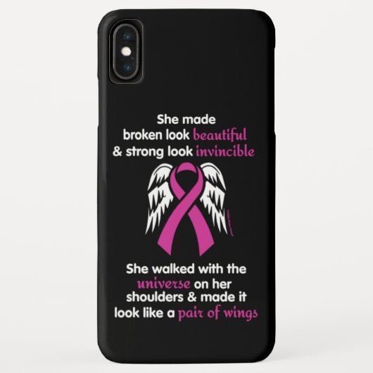 Invincible/her.. borstkanker Case-Mate iPhone case (Achterkant)