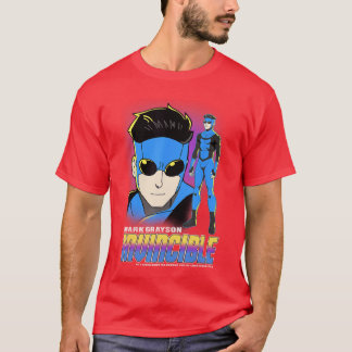 Invincible Mark Grayson Blue Suit Showcase Distres T-shirt