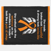 INVINCIBLE...RSD/CRPS FLEECE DEKEN (Voorkant (Horizontaal))