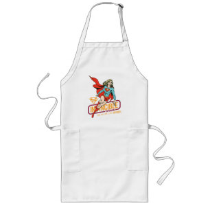 Invincie Supergirl Retro Grafisch Lang Schort