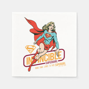 Invincie Supergirl Retro Grafisch Servet