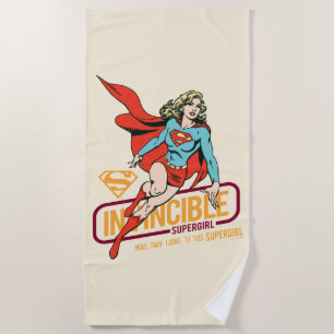 Invincie Supergirl Retro Grafisch Strandlaken