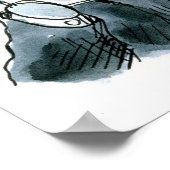 Invisible Homme Selfie Funny Poster (Coin)