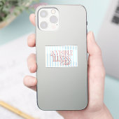 'Invisible Illness Club' Cute Spoonie Sticker (Téléphone)